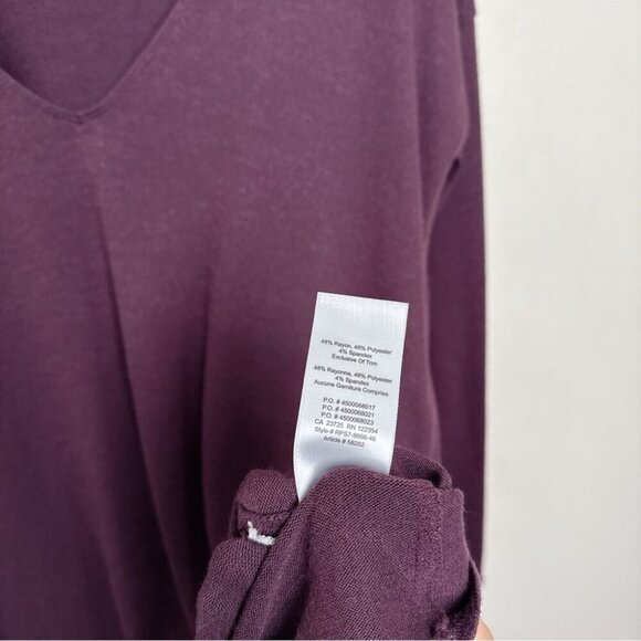 Aritzia Womens Xsmall Wilfred Free Vneck Long Sleeve Gail Dress - Picture 12 of 15